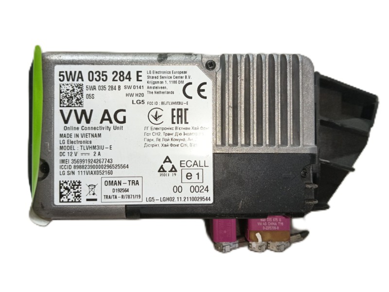 Recambio de modulo electronico para volkswagen t-roc (a11, d11) 1.0 tsi referencia OEM IAM 5WA035284G  