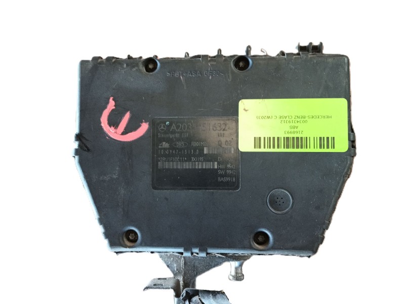 Recambio de abs para mercedes-benz clase c (w203) c 270 cdi (203.016) referencia OEM IAM 0034319312  