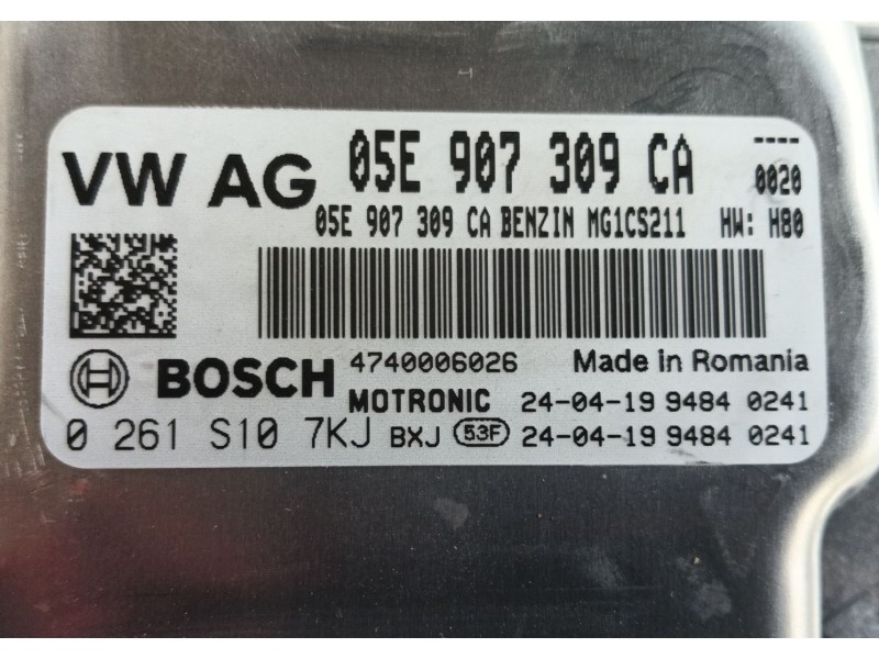 Recambio de centralita motor uce para volkswagen golf 1.5 etsi mhev referencia OEM IAM   