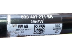 Recambio de transmision delantera izquierda para volkswagen golf 1.5 etsi mhev referencia OEM IAM 5Q0407271BR   2