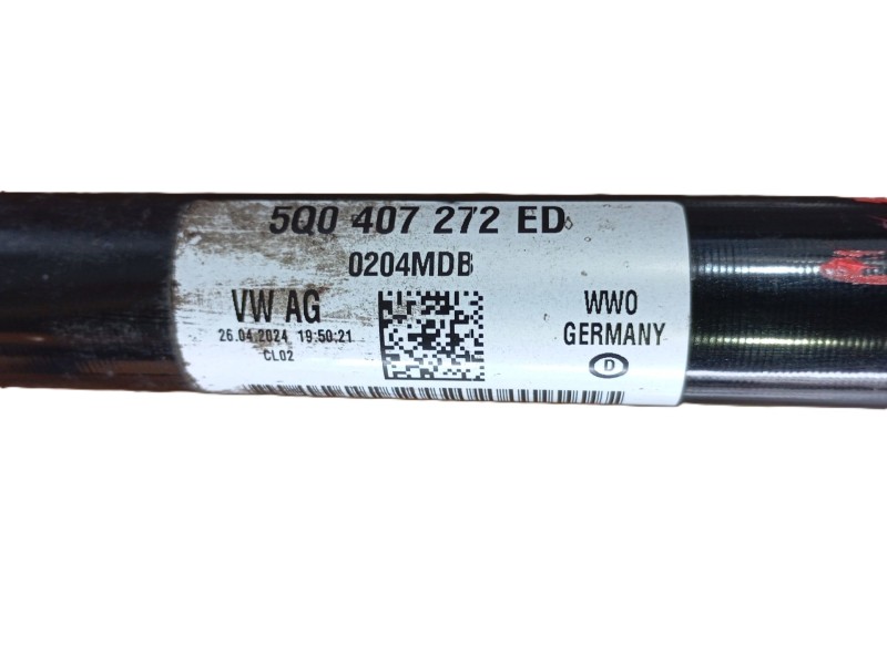 Recambio de transmision delantera derecha para volkswagen golf 1.5 etsi mhev referencia OEM IAM 5Q0407272ED  