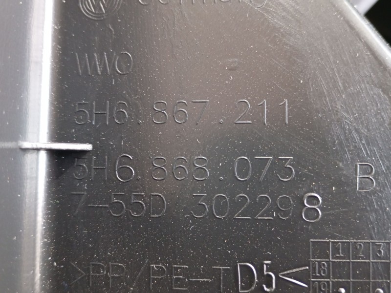 Recambio de guarnecido puerta trasera izquierda para volkswagen golf 1.5 etsi mhev referencia OEM IAM   