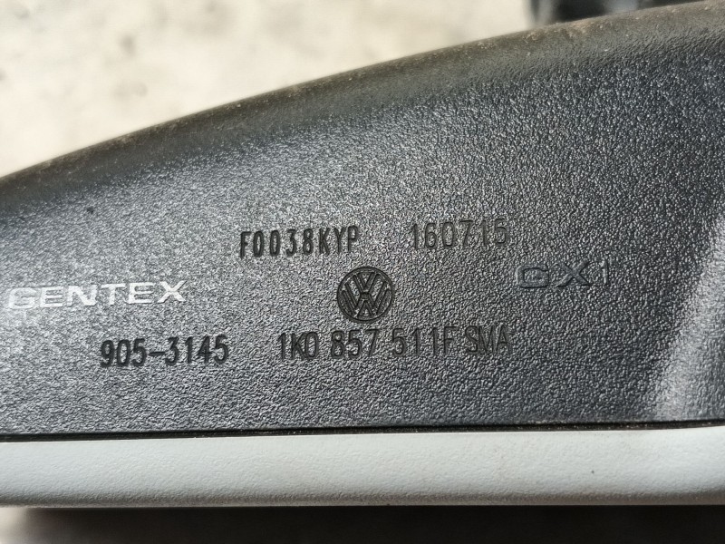 Recambio de espejo interior para volkswagen tiguan (5n_) 2.0 tdi referencia OEM IAM 1K0857511BSMA 1K0857511E9B9 