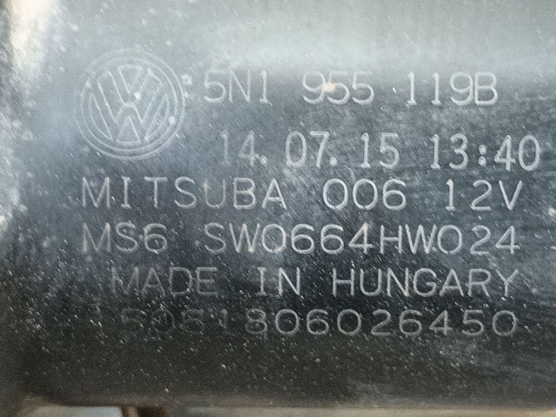 Recambio de motor limpia delantero para volkswagen tiguan (5n_) 2.0 tdi referencia OEM IAM   