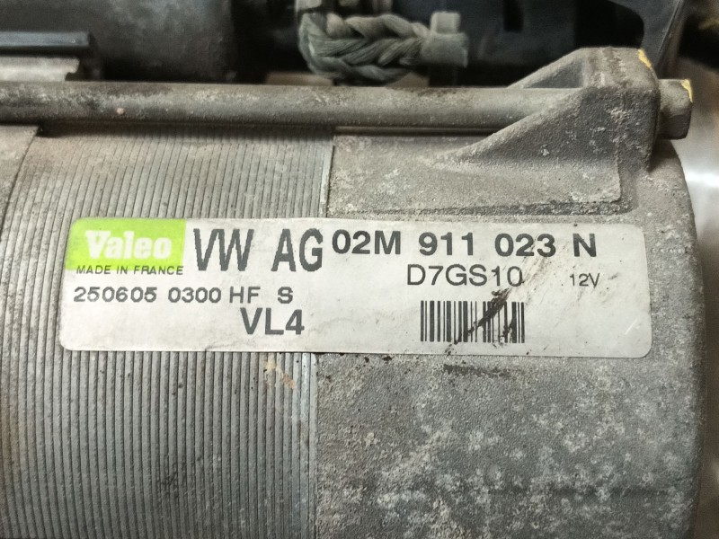 Recambio de motor arranque para seat altea (5p1) 2.0 tdi 16v referencia OEM IAM 02M911023P  