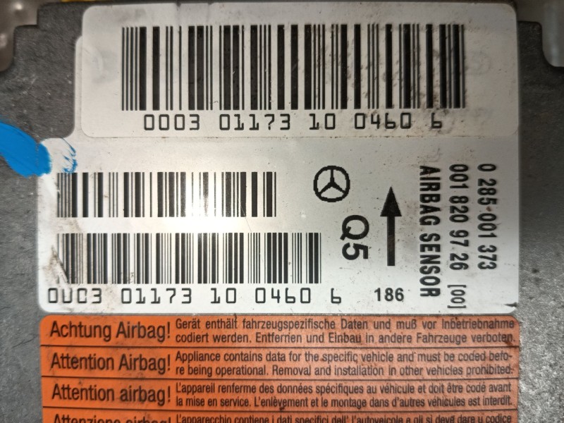 Recambio de centralita airbag para mercedes-benz clase c (w203) c 270 cdi (203.016) referencia OEM IAM   