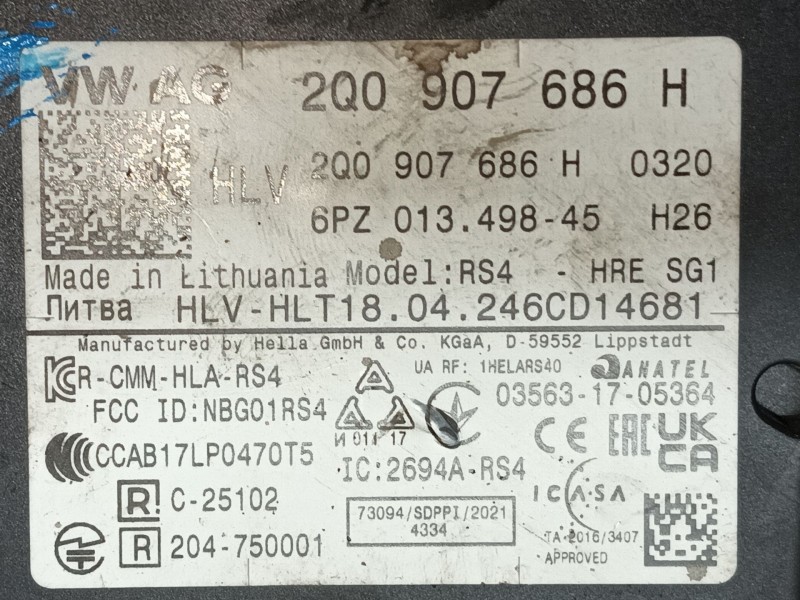 Recambio de modulo electronico para volkswagen golf 1.5 etsi mhev referencia OEM IAM   