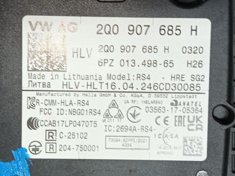 Recambio de modulo electronico para volkswagen golf 1.5 etsi mhev referencia OEM IAM   