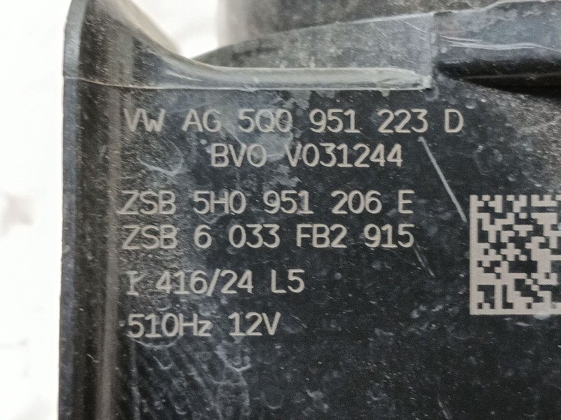 Recambio de claxon para volkswagen golf 1.5 etsi mhev referencia OEM IAM   