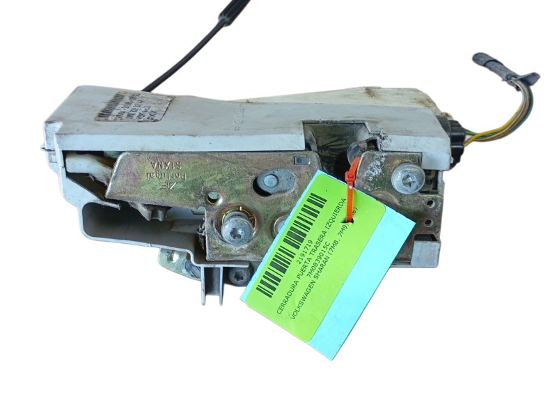 Recambio de cerradura puerta trasera izquierda para volkswagen sharan (7m8, 7m9, 7m6) 1.9 tdi referencia OEM IAM 7M0839015C 7M08