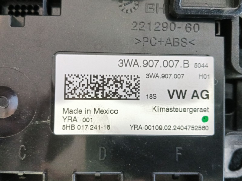 Recambio de modulo electronico para volkswagen golf 1.5 etsi mhev referencia OEM IAM  3WA907007B 