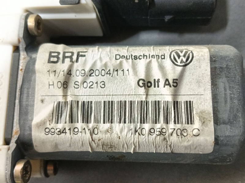 Recambio de elevalunas trasero izquierdo para volkswagen golf v (1k1) 2.0 tdi 16v referencia OEM IAM 1K4839461A  