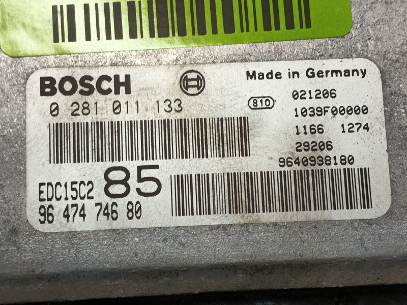 Recambio de centralita motor uce para fiat ulysse (179_) 2.2 jtd referencia OEM IAM   