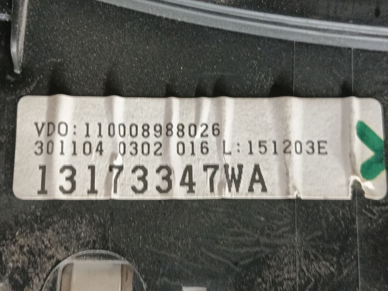 Recambio de cuadro instrumentos para opel combo tour 1.3 cdti 16v referencia OEM IAM 93179368  
