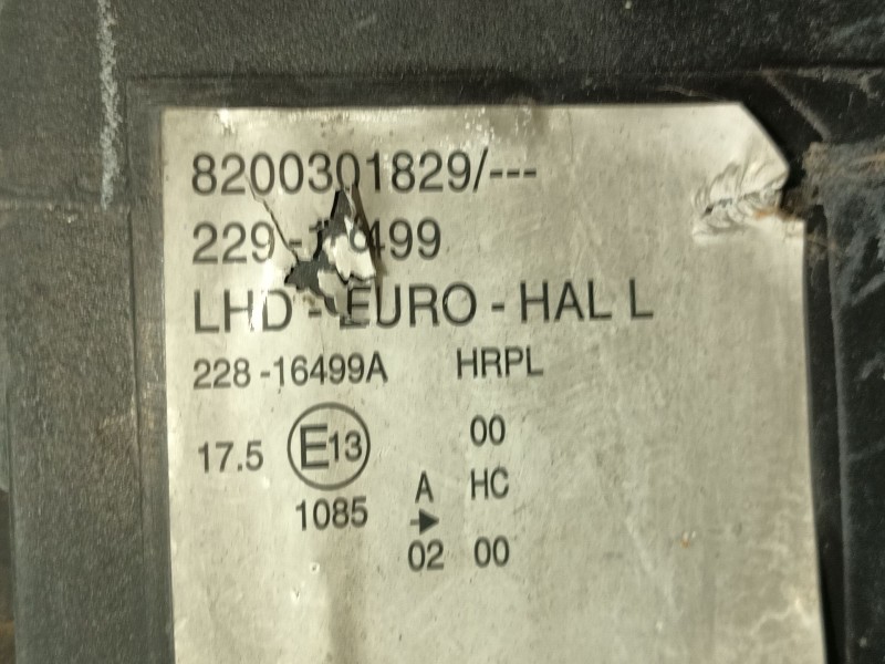 Recambio de faro izquierdo para renault modus / grand modus (f/jp0_) 1.5 dci (fp0d, jp0d) referencia OEM IAM 7701058174  