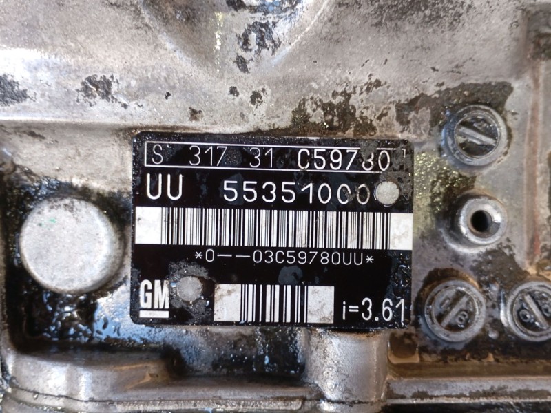 Recambio de caja cambios para opel astra g coupé (t98) 2.2 dti (f07) referencia OEM IAM 55351000  