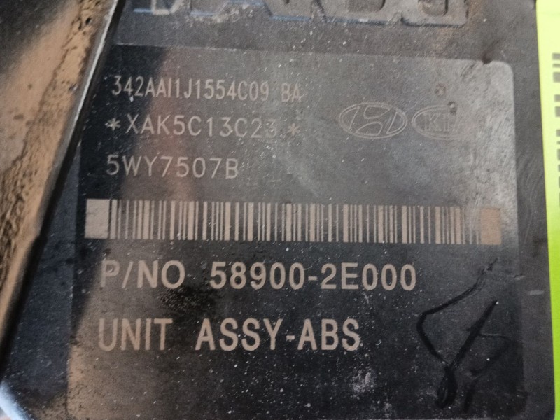Recambio de abs para hyundai tucson (jm) 2.0 crdi referencia OEM IAM  5WY7507B 
