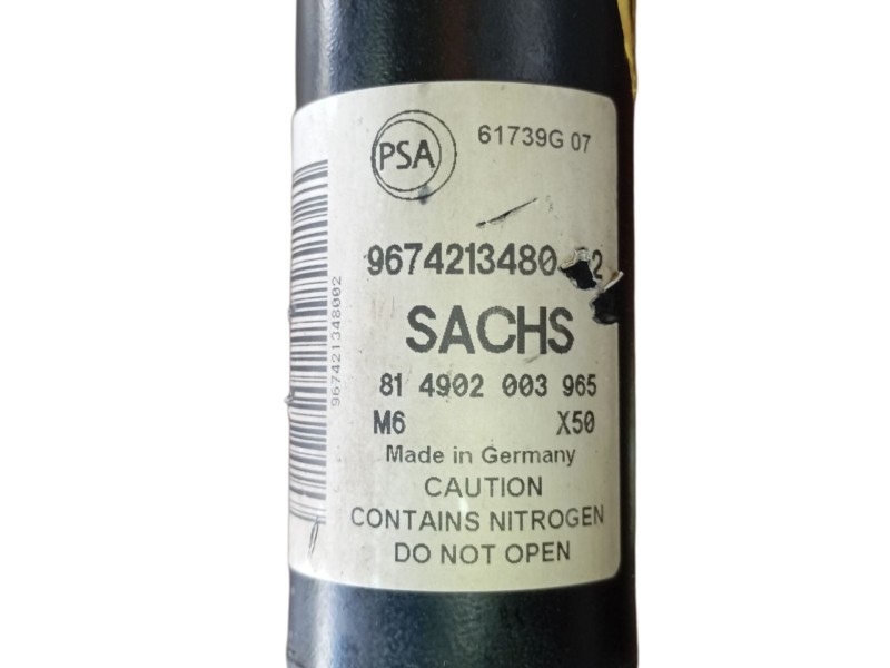 Recambio de amortiguador trasero izquierdo para peugeot partner tepee 1.6 bluehdi 100 referencia OEM IAM  814902003965 