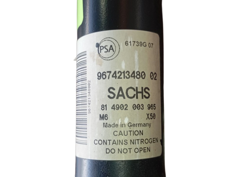 Recambio de amortiguador trasero derecho para peugeot partner tepee 1.6 bluehdi 100 referencia OEM IAM  967421348002 