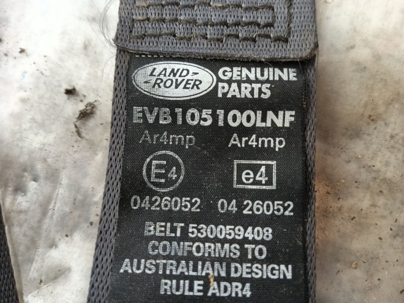 Recambio de cinturon seguridad delantero derecho para land rover freelander i (l314) 2.0 di 4x4 referencia OEM IAM EVB105100LNF 