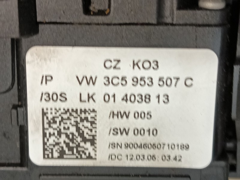 Recambio de mando elevalunas delantero izquierdo para volkswagen passat b6 (3c2) 2.0 tdi 16v referencia OEM IAM 1K4959857CREH  