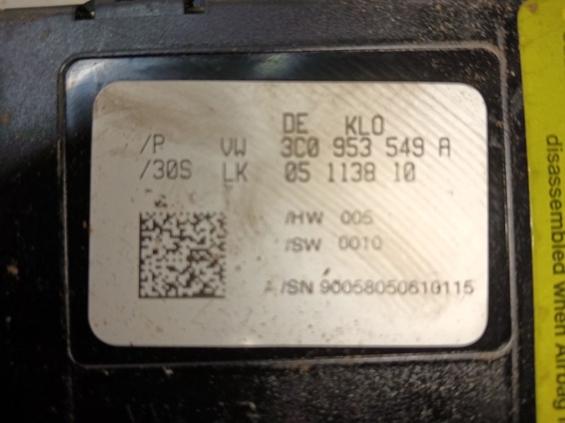 Recambio de mando elevalunas delantero izquierdo para volkswagen passat b6 (3c2) 2.0 tdi 16v referencia OEM IAM 1K4959857CREH  