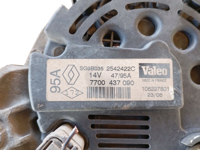 Recambio de alternador para renault clio ii (bb_, cb_) 1.2 16v (bb05, bb0w, bb11, bb27, bb2t, bb2u, bb2v, cb05,... referencia OE