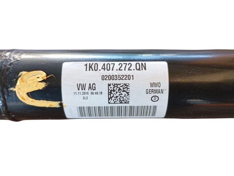 Recambio de transmision delantera derecha para audi q2 (gab, gag) 1.6 tdi referencia OEM IAM  1K0407272QN 