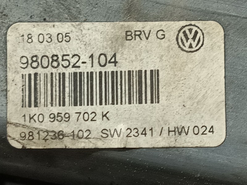 Recambio de elevalunas delantero derecho para volkswagen passat b6 (3c2) 2.0 tdi 16v referencia OEM IAM   
