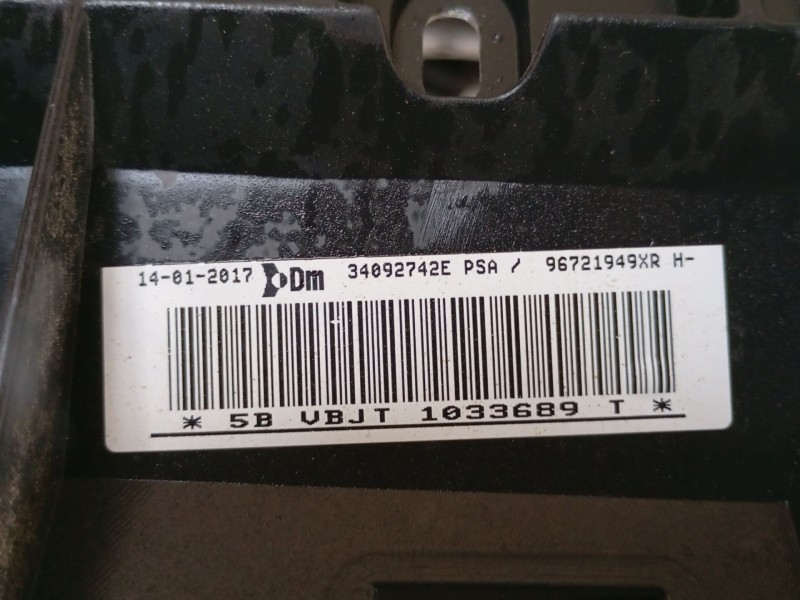 Recambio de salpicadero para peugeot partner tepee 1.6 bluehdi 100 referencia OEM IAM   