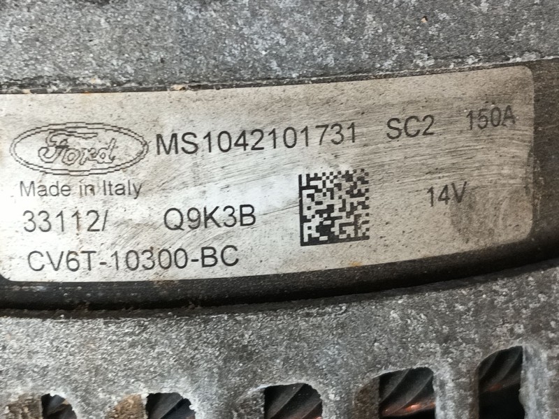 Recambio de alternador para ford fiesta vi (cb1, ccn) 1.0 ecoboost referencia OEM IAM   