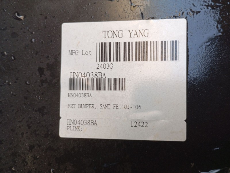 Recambio de paragolpes delantero para hyundai santa fé i (sm) 2.0 crdi 4x4 referencia OEM IAM  HN0403801 