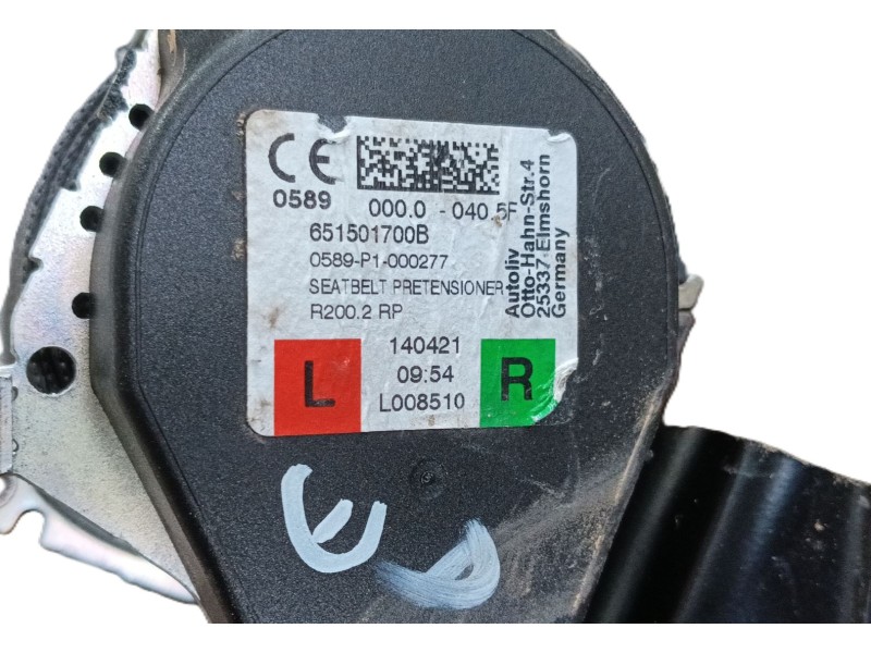 Recambio de cinturon seguridad trasero derecho para nissan juke (f16_) 1.0 referencia OEM IAM   