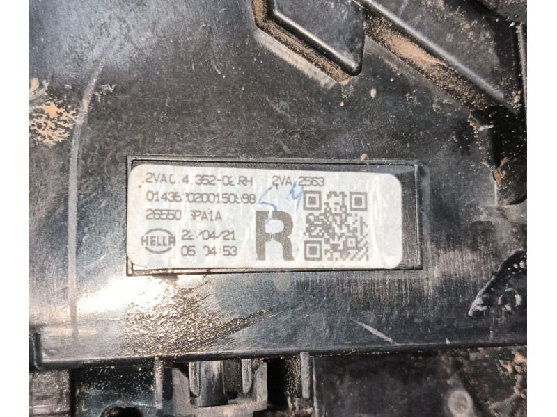 Recambio de piloto trasero derecho para nissan juke (f16_) 1.0 referencia OEM IAM 265506PA1B  