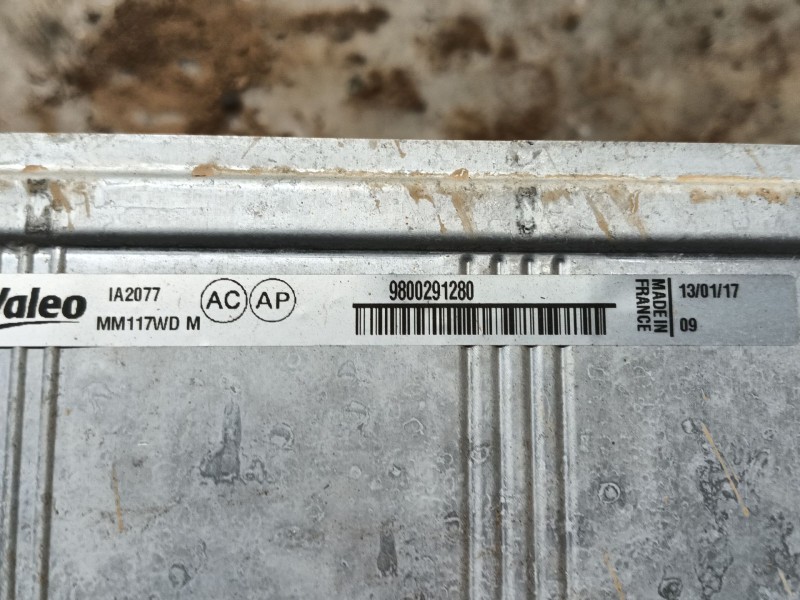 Recambio de intercooler para peugeot partner tepee 1.6 bluehdi 100 referencia OEM IAM   