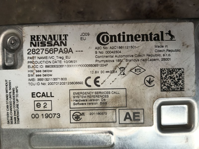 Recambio de modulo electronico para nissan juke (f16_) 1.0 referencia OEM IAM   