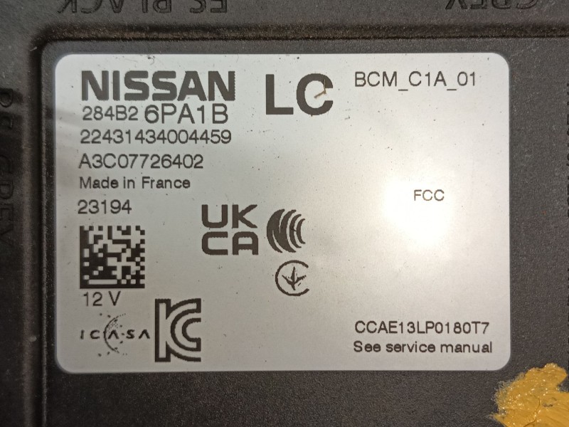 Recambio de modulo electronico para nissan juke (f16_) 1.0 referencia OEM IAM   