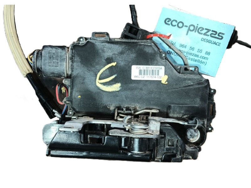 Recambio de cerradura puerta delantera derecha para seat leon (1m1) 1.9 tdi referencia OEM IAM 3B1837016C  