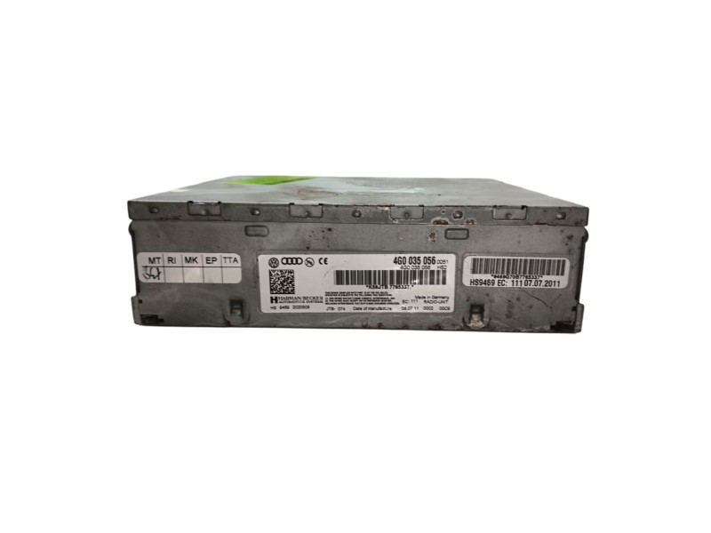 Recambio de sistema audio / radio cd para audi a4 b8 (8k2) 2.0 tfsi referencia OEM IAM 4G0035056  