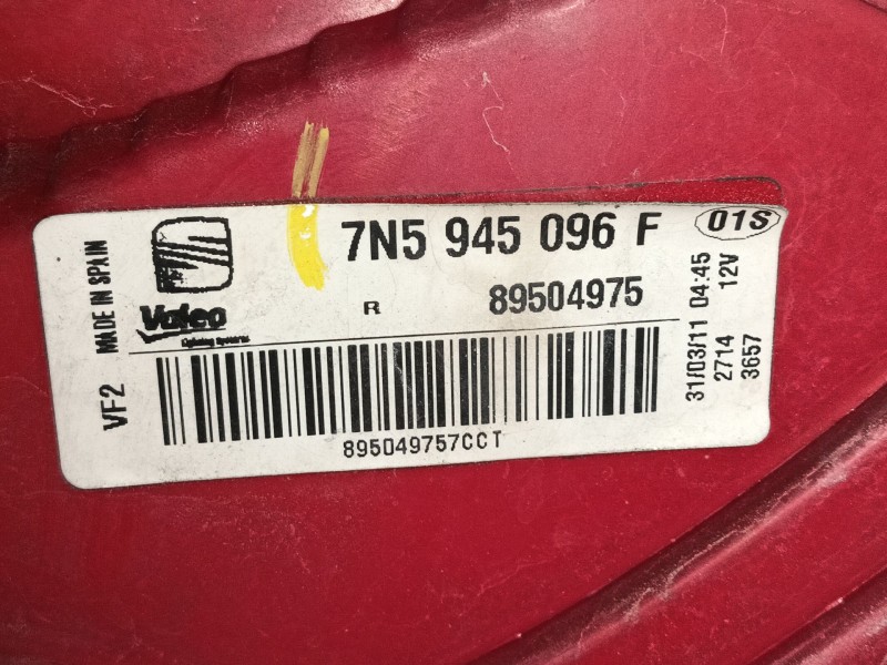 Recambio de piloto trasero derecho para seat alhambra (710, 711) 2.0 tdi referencia OEM IAM 7N5945096H  