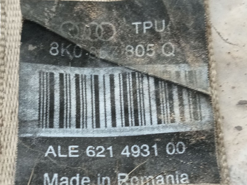 Recambio de cinturon seguridad trasero derecho para audi a4 b8 (8k2) 2.0 tfsi referencia OEM IAM   