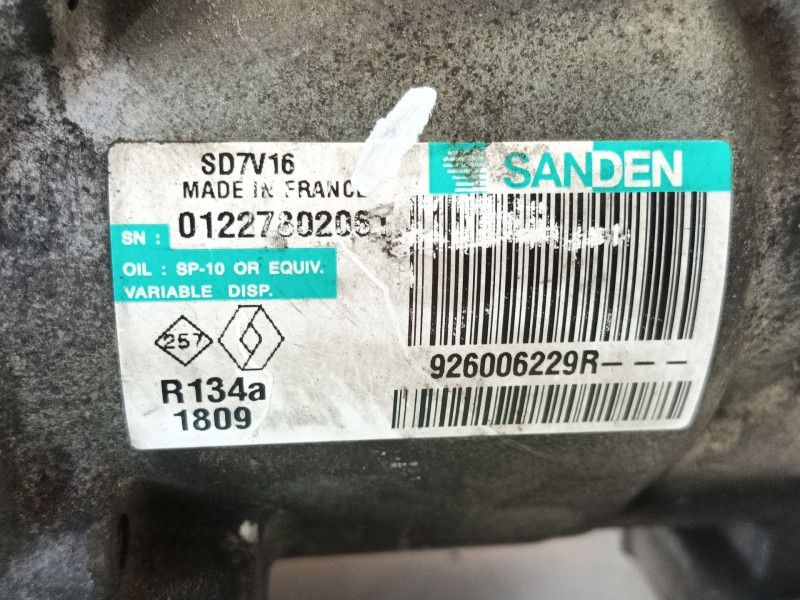 Recambio de compresor aire acondicionado para dacia duster (hs_) 1.5 dci referencia OEM IAM 926000105R  