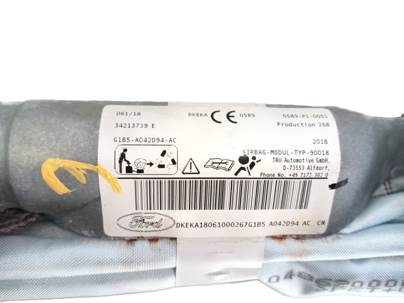 Recambio de airbag cortina delantero derecho para ford ka+ iii (uk, fk) 1.2 ti-vct referencia OEM IAM   