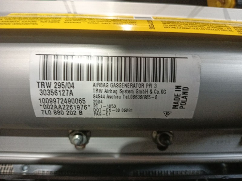 Recambio de salpicadero para porsche cayenne (9pa) s 4.5 referencia OEM IAM  30356127A 7L5857003P