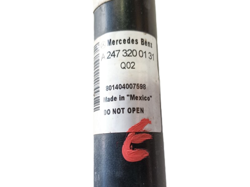 Recambio de amortiguador trasero izquierdo para mercedes-benz glb (x247) glb 200 d (247.612) referencia OEM IAM A2473200131  