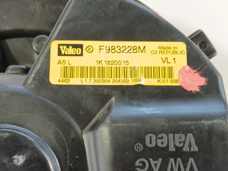 Recambio de ventilador calefaccion para audi a3 (8p1) 2.0 tdi 16v referencia OEM IAM 1K1820015Q  