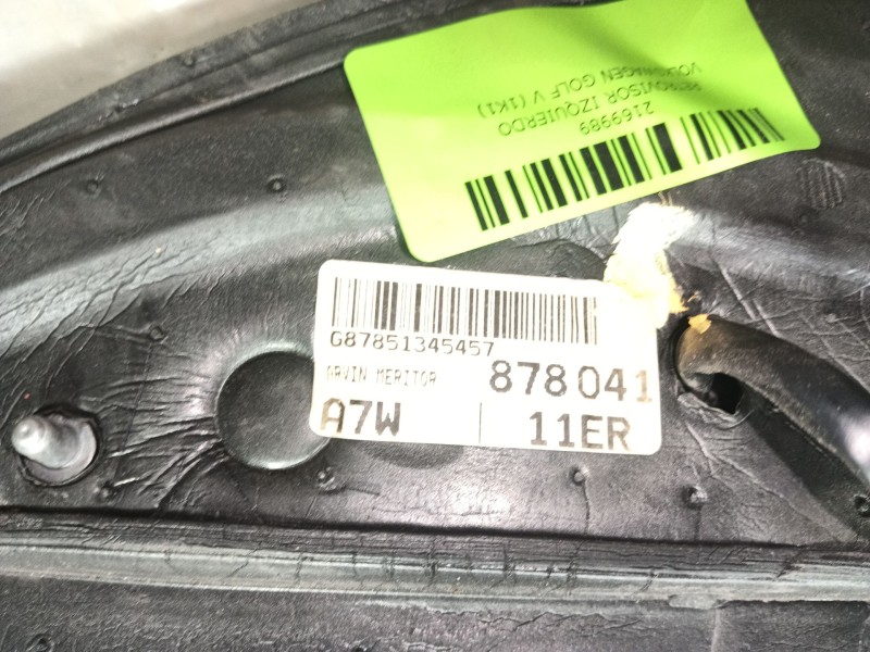Recambio de retrovisor izquierdo para volkswagen golf v (1k1) 1.9 tdi referencia OEM IAM   
