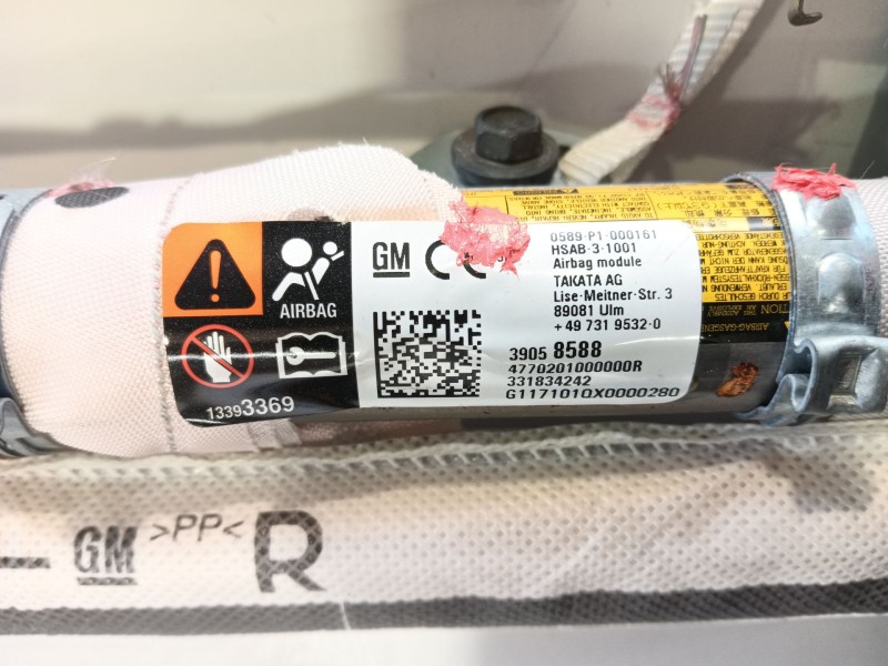 Recambio de airbag cortina delantero derecho para opel astra k sports tourer (b16) 1.6 cdti (35) referencia OEM IAM 39058588  