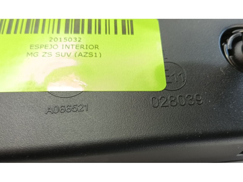 Recambio de espejo interior para mg zs suv (azs1) 1.0 t-gdi referencia OEM IAM   