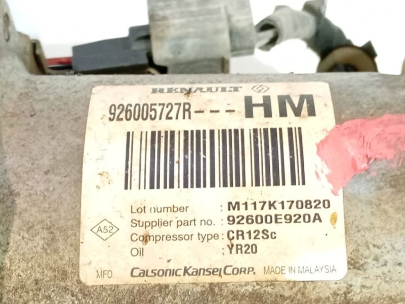 Recambio de compresor aire acondicionado para dacia dokker furgoneta/monovolumen 1.6 referencia OEM IAM   